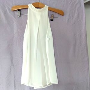 Naked Zebra white halter neck blouse